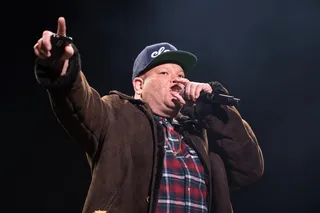 Sports Authority - Roc Nation Sports executive Shawn Pecas addresses the crowd during All-Star Weekend. (Photo: Dave Kotinsky/Getty Images)