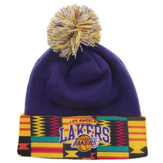 Los Angeles Lakers Beanie - The woven detail in this beanie makes the royal purple pop.&nbsp;(Photo: NBAbhmjerseys via Instagram)