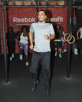 Get Fit - French Montana&nbsp;hosts a Reebok event and fitness class at Los Angeles Box gym that included an hour long workout routine and premium giveaways of apparel and healthy juice options.(Photo: Vladimir Labissiere/Splash News)