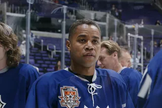 Put 'Em in the Game, Coach! - He's an avid hockey player and reportedly has a rink in his backyard.  (Photo: Donald Miralle/Getty Images/NHLI)