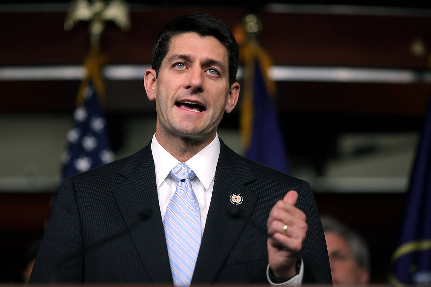 Paul Ryan - “Instead of appealing to the hope and optimism that were hallmarks of his first campaign, [Obama] has launched his second campaign by preying on the emotions of fear, envy and resentment,&quot; said Rep. Paul Ryan (R-Wisconsin) during remarks at the Heritage Foundation. “We're now getting this class warfare that pits people against each other.”(Photo: Chip Somodevilla/Getty Images)