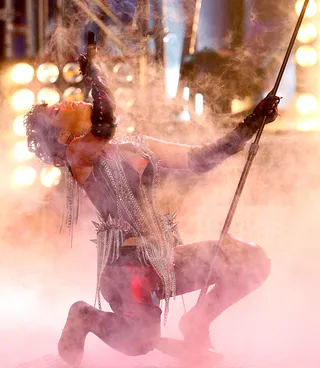 "S&amp;M" Video Ban - Rihanna's video for her dance track "S&amp;M"&nbsp;— featuring the singer sucking on a banana and having sex with a blow-up doll&nbsp;—&nbsp;looked better suited for the Hustler channel than MTV. The clip was banned in 11 countries and heavily edited for play on cable.(Photo: Vince Bucci/Getty Images for AMA)