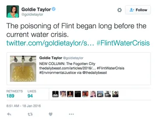 @GoldieTaylor - (Photo: Goldie Taylor via Twitter)