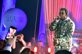 Beast on the Mic - Kendrick Lamar performs at the 2016 MTV Upfront at Skylight in New York City.   (Photo: Mike Coppola/Getty Images for MTV)