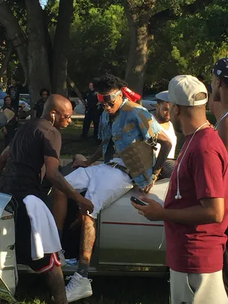 Money Shot - August Alsina gets ready for his closeup.  (Photo: Jerry Bagley)