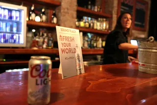 A Cold One - The evening was sponsored by Coors Light and what a night it was with dope activities and a party atmosphere that couldn't be touched that night.  (Photo: Courtesy of Coors Light)