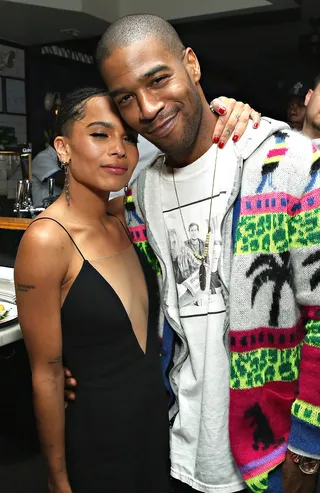 Rocking Pair - Zoe Kravitz and Kid Cudi posed for this snap at the 2016 Tribeca Film Festival after-party in New York City.(Photo: Cindy Ord/Getty Images for 2016 Tribeca Film Festival)