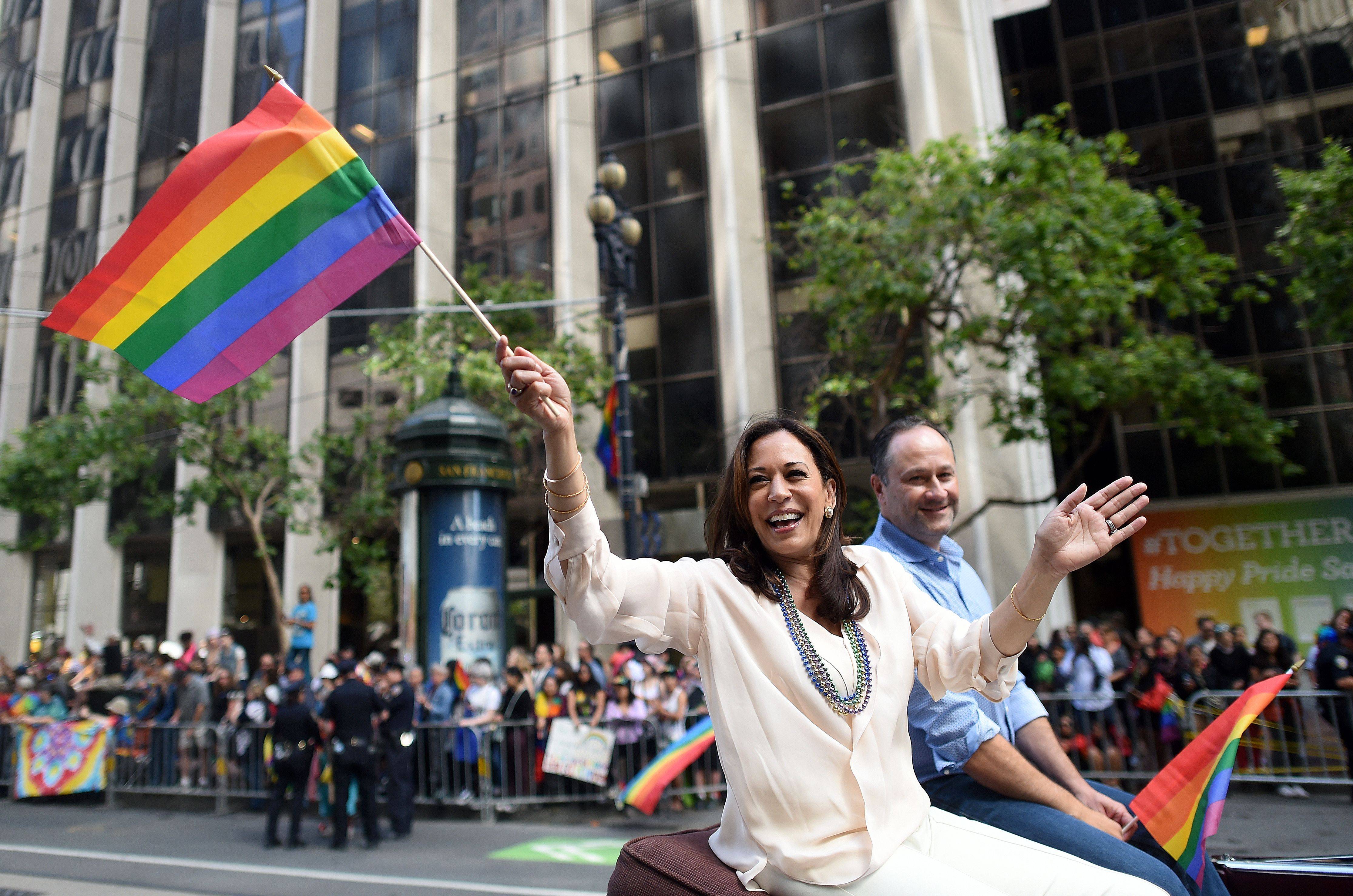 Vice President Kamala Harris and Doug Emhoff on BET Buzz 2021