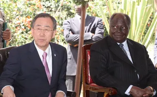 U.N. Leader in Kenya - United Nations Secretary-General Ban Ki-moon met with Kenyan President Mwai Kibaki in Nairobi and officially opened the new offices of the United Nations Environment Programme and the U.N. Human Settlements Programme.  (Photo: AP Photo/Khalil Senosi)