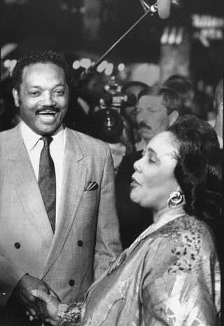 Jesse Jackson And Coretta Scott King At Democratic Convention