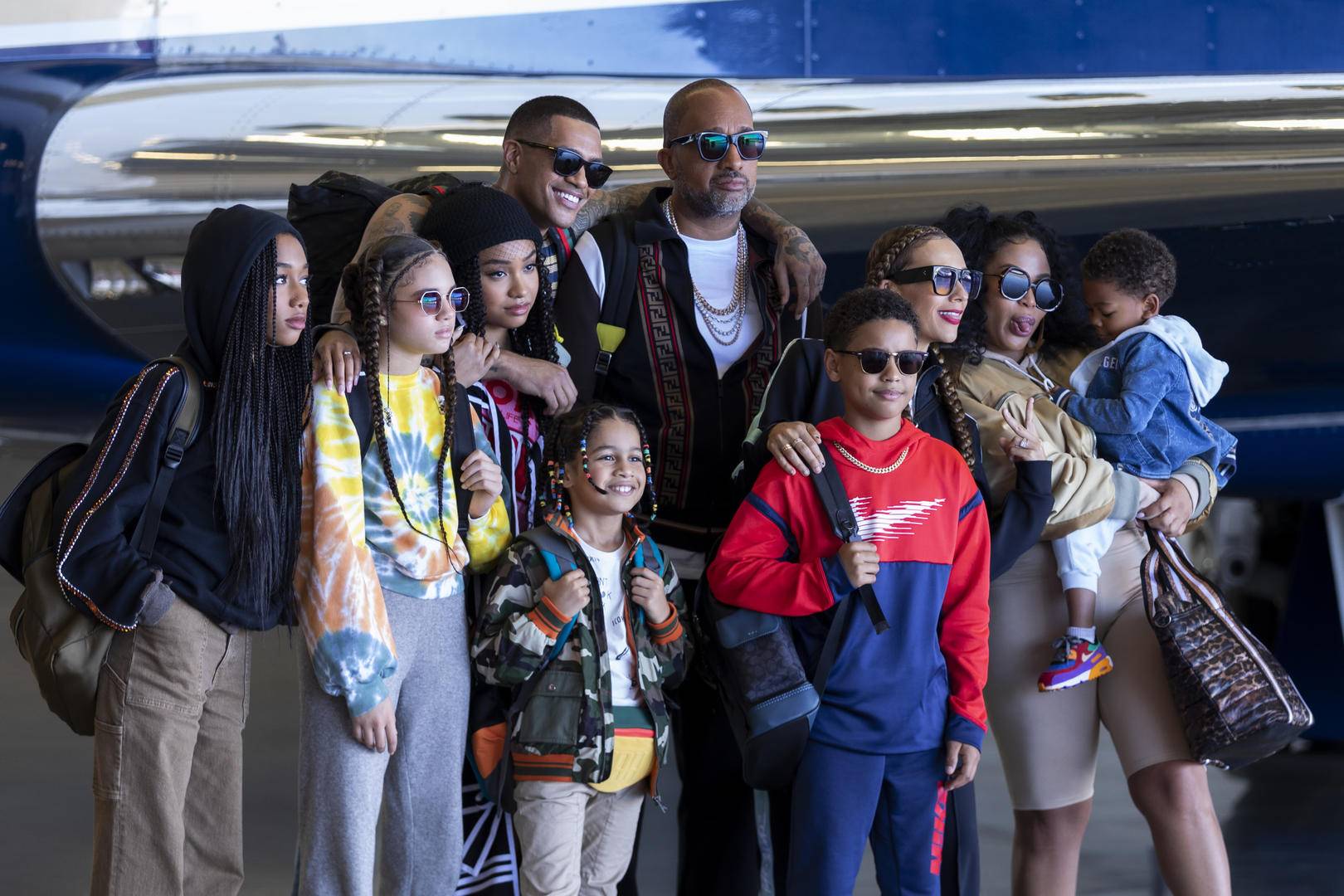 Kenya Barris and his TV family in 'BlackAF'.