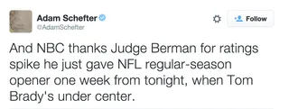 Adam Schefter @AdamSchefter - ESPN's NFL Insider hit this right on the head. (Photo:&nbsp;Adam Schefter via Twitter)