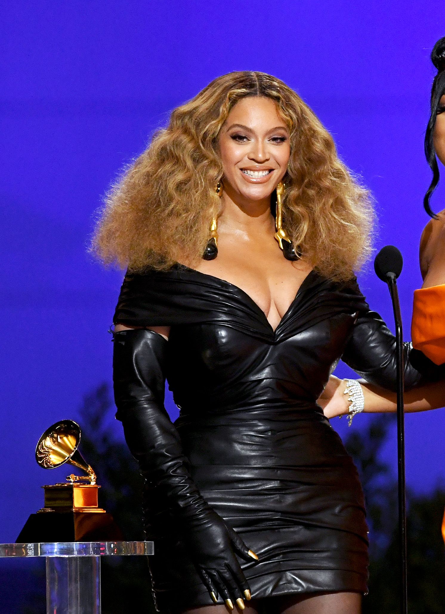 LOS ANGELES, CALIFORNIA - MARCH 14: BeyoncÃ© accepts the Best Rap Performance award for 'Savage' onstage during the 63rd Annual GRAMMY Awards at Los Angeles Convention Center on March 14, 2021 in Los Angeles, California. (Photo by Kevin Winter/Getty Images for The Recording Academy)