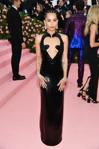 Zoe Kravitz&nbsp;in Saint Laurent - (Photo: Dimitrios Kambouris/Getty Images for The Met Museum/Vogue)&nbsp;