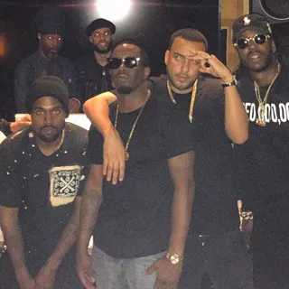 Waves&nbsp;Crew Hangs Out - We get it. We weren't invited to the party. It got lost in the mail somewhere. We saw the guest book scribbled all over the notepad. *cries*(Photo: French Montana via Instagram)