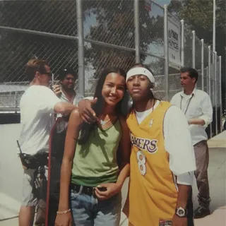 Omarion and Naya Rivera - Naya Rivera shares a throwback of her and Omarion on set filming the B2K music video &quot;Why I Love You.&quot; (Photo: Naya Rivera via Twitter)