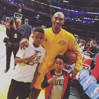 Dreams Do Come True - Game took his basketball loving kids to see the Black Mamba at one of his last games. The legend also signed the shoes of his eldest son who wants to be just like the Lakers point guard.(Photo: The Game via Instagram)