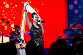 Next Up\r - Linda Luztono steps to mic next. Will her voice get the right reaction from the 106 audience?\r&nbsp;\r(Photo: Dario Cantatore/PictureGroup)