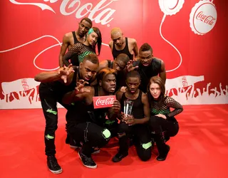 Winners - Loyalty is the Wild-Out Wednesday Dance Team champ!\r(Photo by Fernando Leon/PictureGroup)