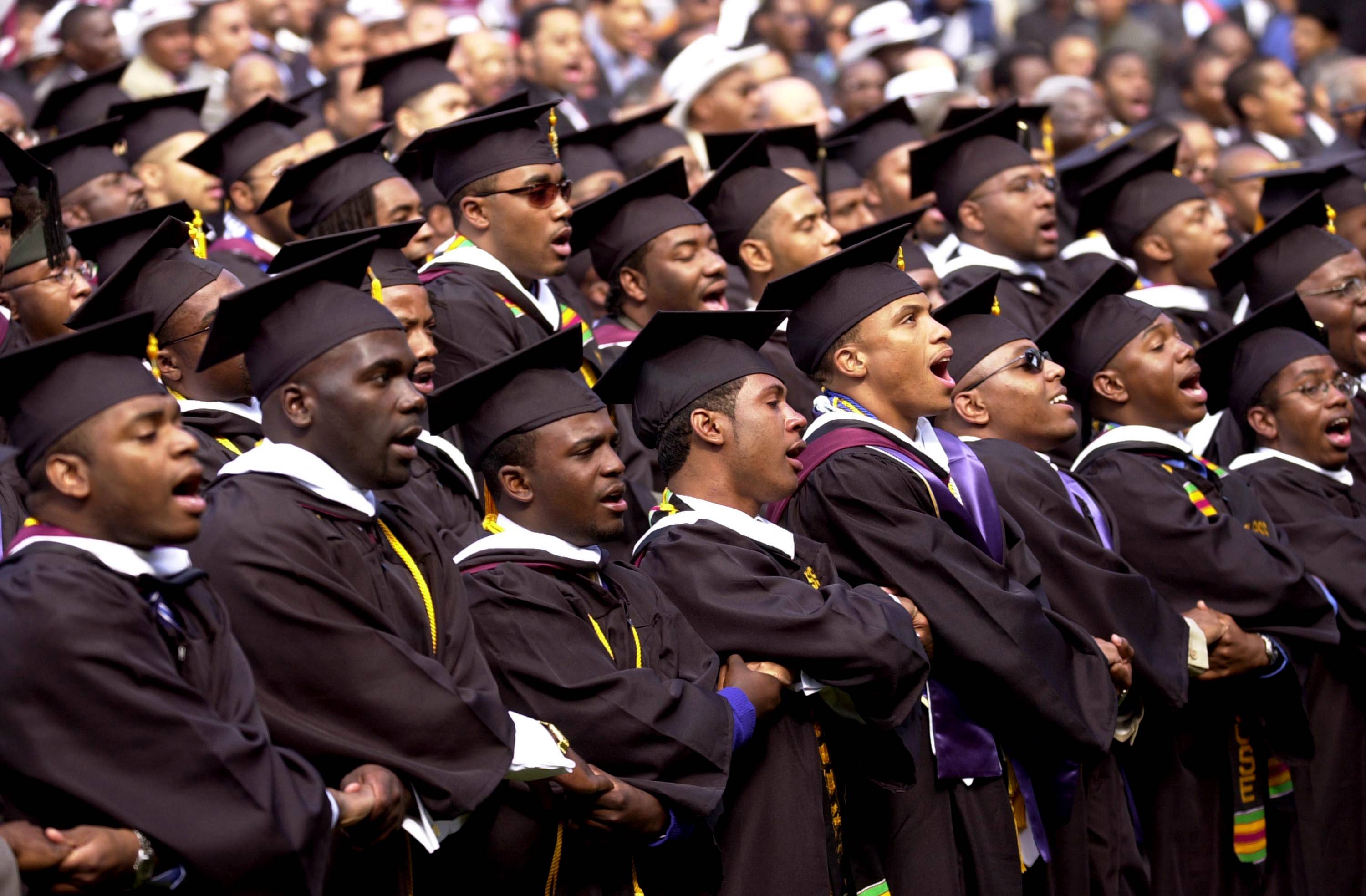 Higher Education - Significantly more colleges and universities have opened their doors to African-Americans, creating opportunities for them to pursue advanced degrees and work in every professional field. But it has come at a cost, says Lincoln University political science professor F. Carl Walton, as tuitions and other fees rise and state and federal financial aid programs decline. Most African-American students depend on aid, and rising costs may force them to give up their higher education dreams, he fears, particularly in a struggling economy, which makes it more difficult for people to find the jobs they need to repay student loans.(Photo: Erik S. Lesser/Getty Images)