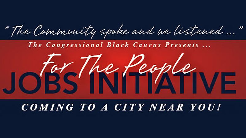 CBC Job Fair Draws Thousands in Atlanta - In Atlanta Thursday, thousands of unemployed African-Americans stood for hours in sweltering heat for the chance to meet and woo employers at the Congressional Black Caucus --sponsored job fair. The two -- day job fair is a part of the CBC's "For the People" Jobs Initiative, a project that features a series of nationwide town hall meetings and job fairs in an attempt to respond to the dismal state of Black employment with proactive action.(Photo: thecongressionalblackcaucus.com)