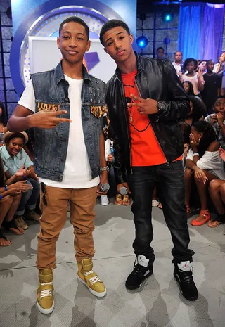 Jacob Latimore and Diggy - Jacob and Diggy have a song together called "Like 'Em All."\r(Photo by Brad Barket/PictureGroup)
