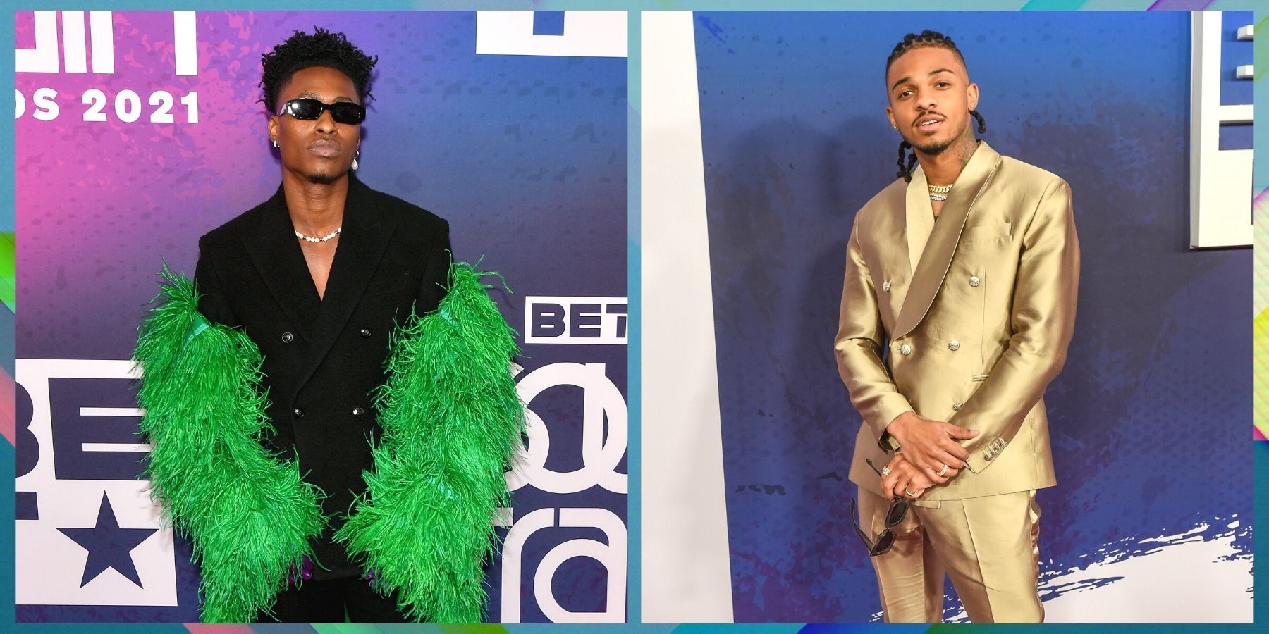 2021 Soul Train Awards: Metallic, Velvet, And Bold Suits On The Red Carpet
