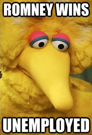 Big Bird Problems - (Photo: Quickmeme.com)