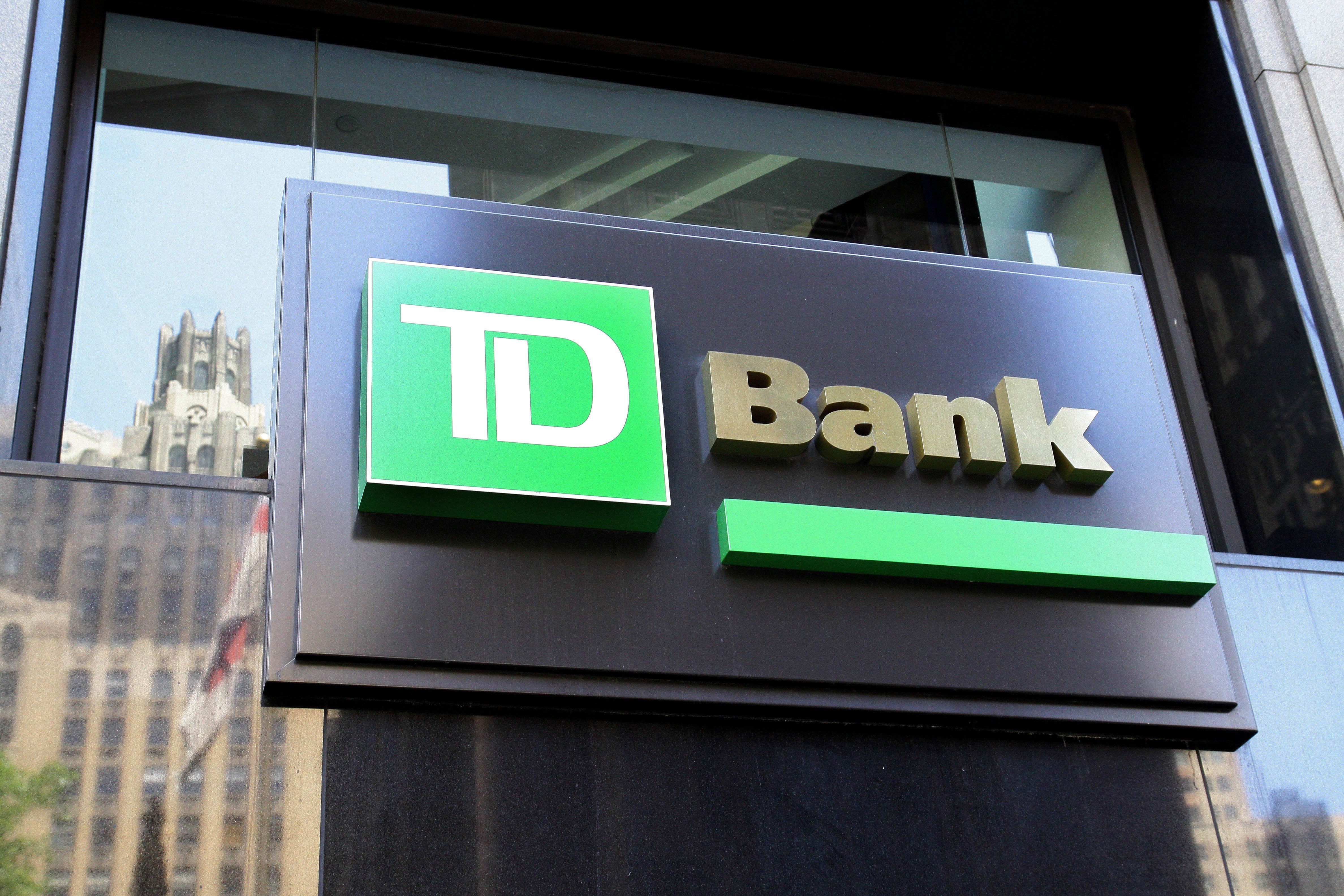 NEW YORK - MAY 12:  TD Bank, in New York, New York on MAY 12, 2012.  (Photo By Raymond Boyd/Michael Ochs Archives/Getty Images)
