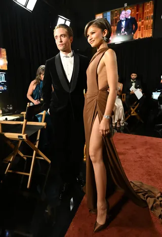 Zendaya and Robert Pattinson at The Oscars