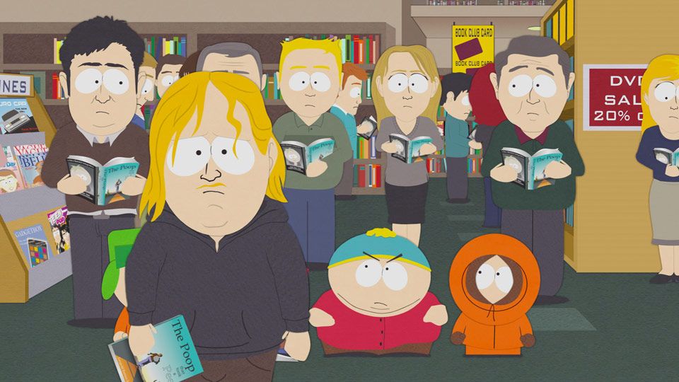 The Poop That Took A Pee, Books, Butters, hunting, Stan, Cartman, kyle
