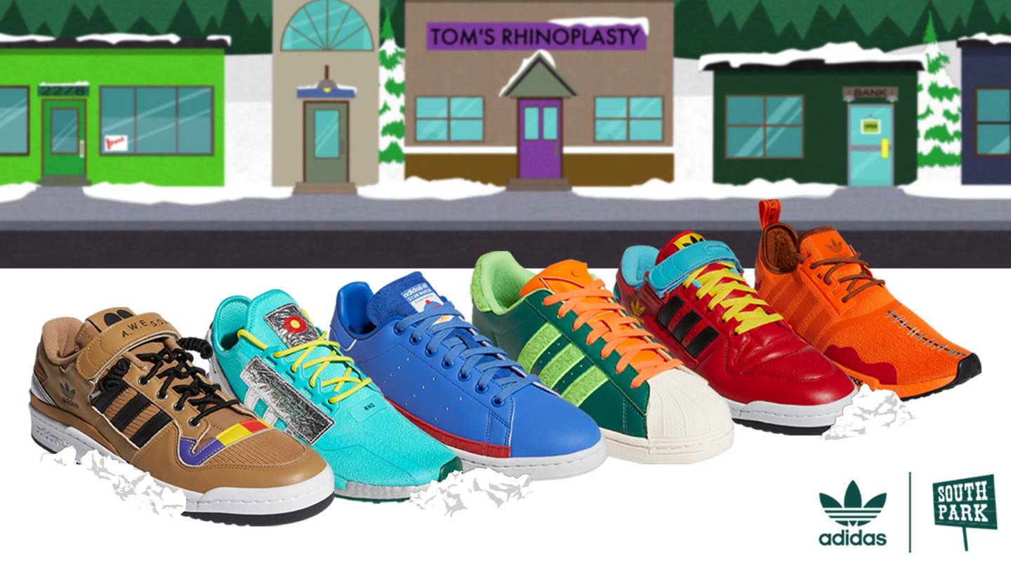 Novos tênis South Park x adidas Notícias South Park Studios Brazil