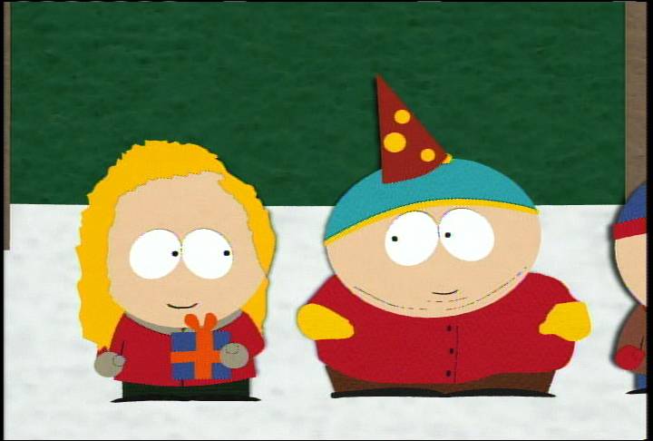 Cartman, kyle, Kenny, Stan, chef, Cartman's Mom, partying, food, Damien,  Pip - Birthday Party - South Park (Video Clip) | South Park Studios Global