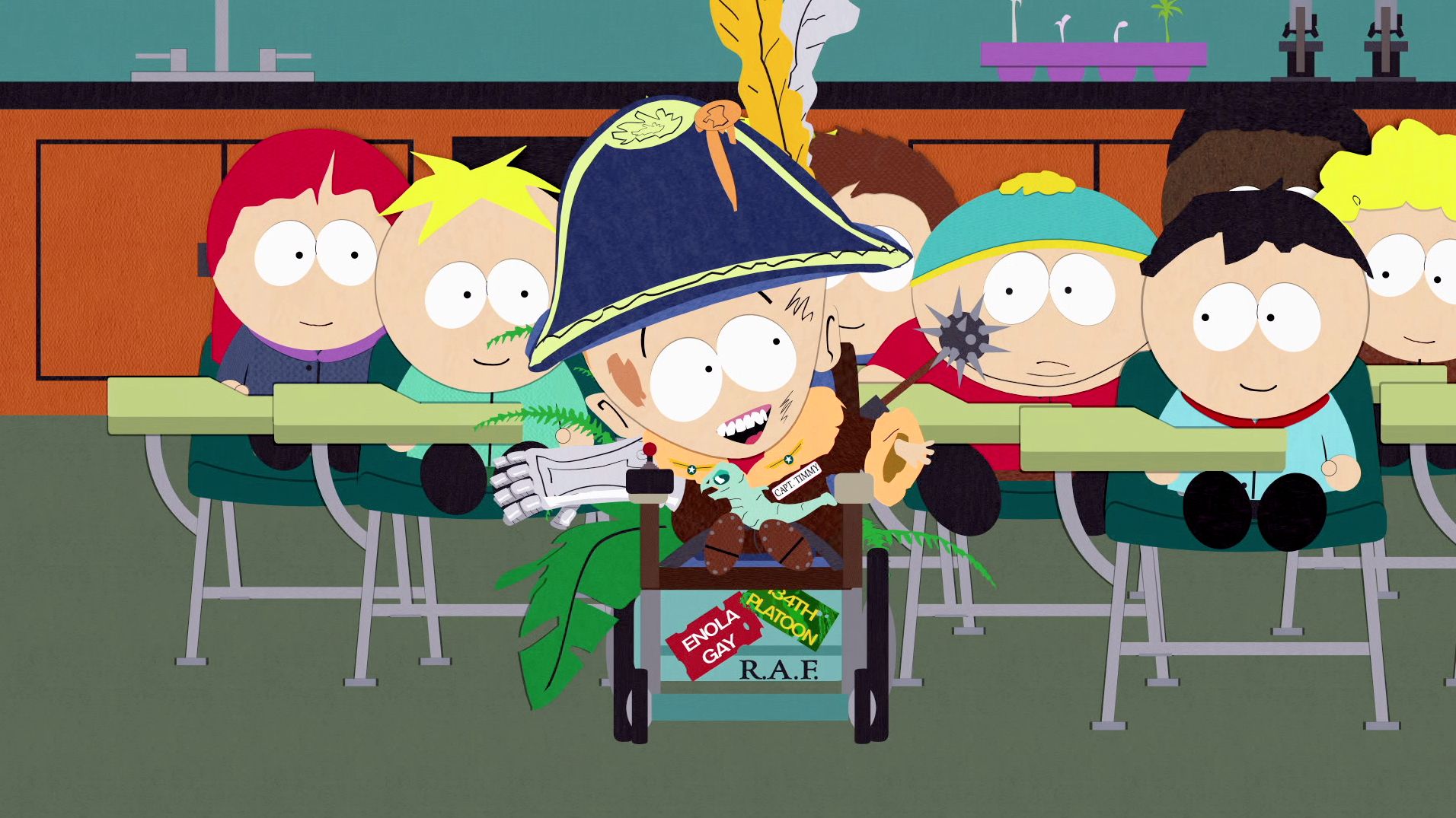 chef, Principal Victoria, Garrison, Mr. Mackey, Ms. Choksondik, kyle