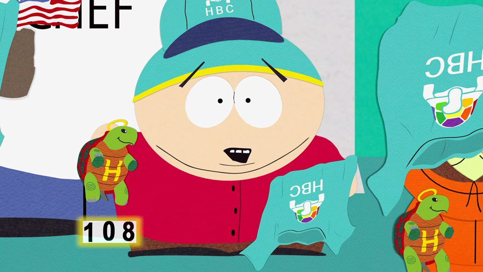 TV, censorship, poop & pee, chef, Stan, kyle, Cartman, Kenny, HBC