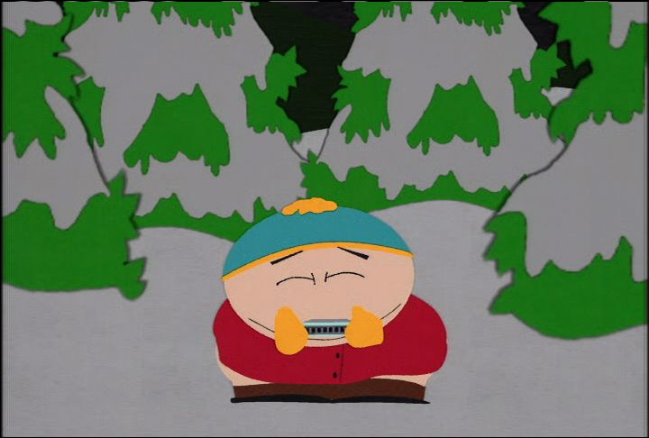 Cartman, kyle, Stan, Kenny, Stark's Pond, Camping, poop & pee, songs