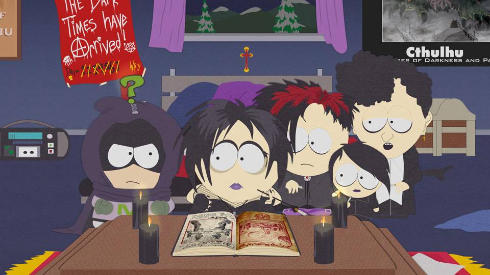 Lord Cthulhu, Cults, Mysterion, Goth Kids, Kenny, Mintberry Crunch