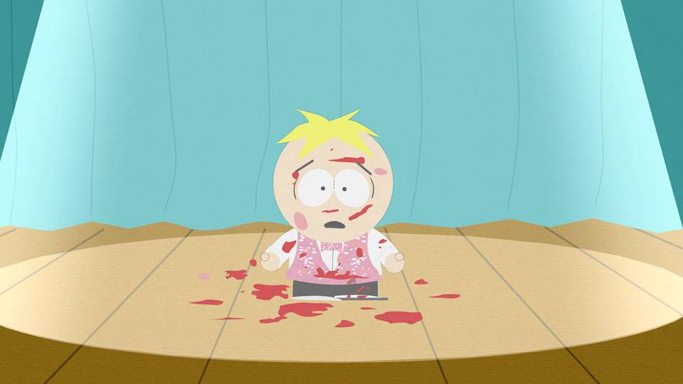Mrs. Stotch, Butters, Dancing, competitions, Blood, Death, Flashbacks