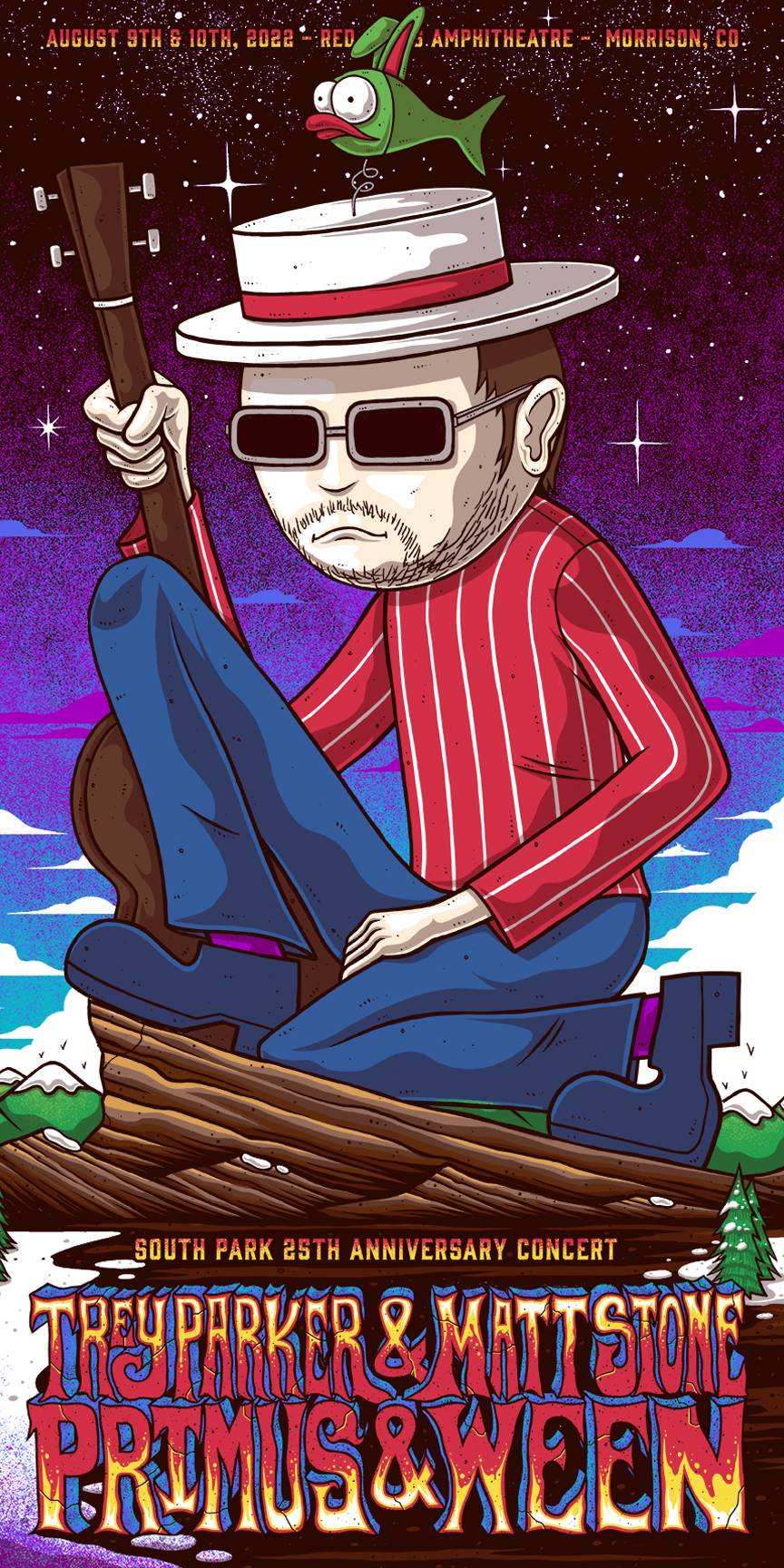 South Park 25th Anniversary Morrison 22 Zoltron | Blue Edition |  PosterDrops.com