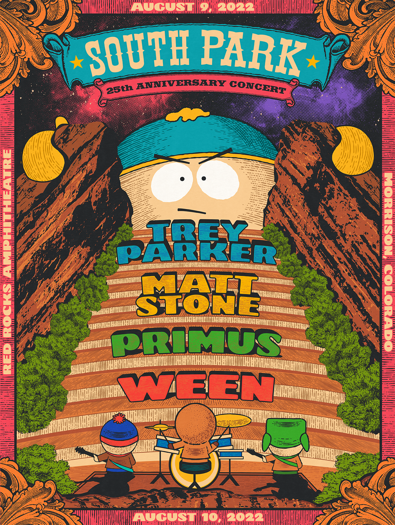 South Park 25th Anniversary Morrison 22 Zoltron | Blue Edition |  PosterDrops.com