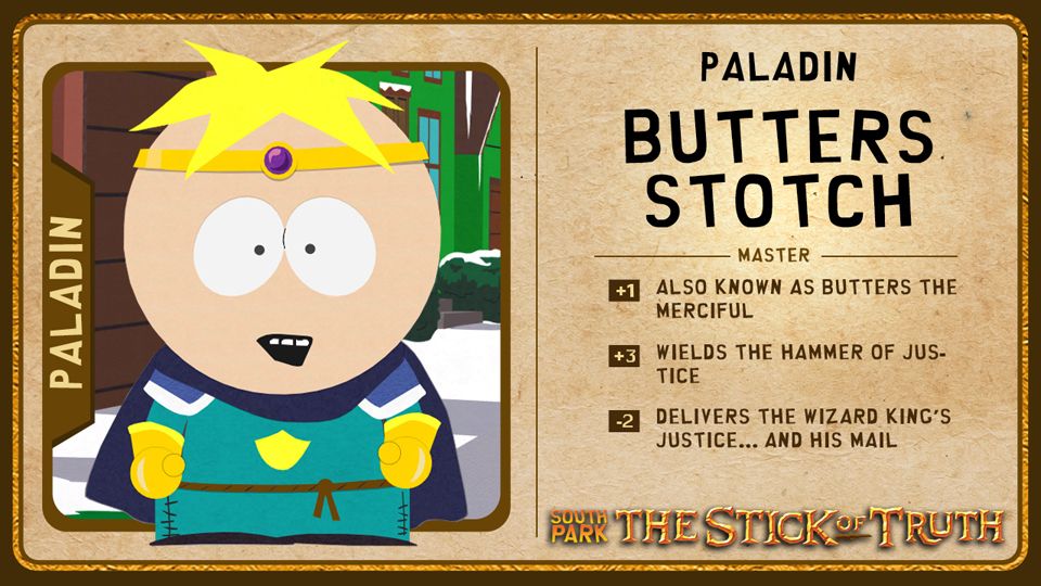 Paladin Butters in… South Park The Stick of Truth News South Park