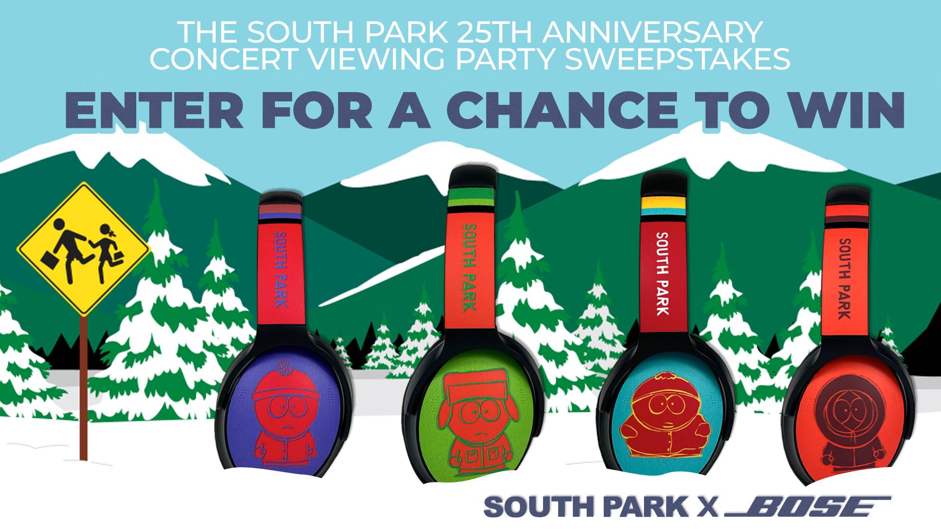 South Park on X: Enter for a chance to win the South Park 25th Anniversary  Concert Sweepstakes! One lucky fan will win two tickets to the South Park  25th Anniversary Concert at